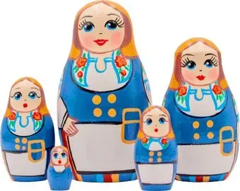 Брестская Фабрика Сувениров В народном финском костюме (набор 5 шт)