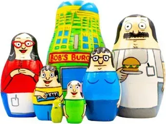 Брестская Фабрика Сувениров Матрешки с персонажами мультсериала Bob's Burgers (набор 7 шт)
