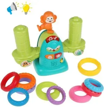 Наша Игрушка Весы 10 колечек 9929
