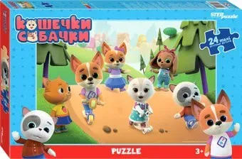 Step Puzzle Кошечки и собачки 90081 (24 эл.)