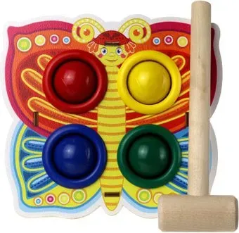 WoodLand Toys Стучалка Бабочка 115301