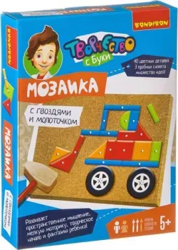 Bondibon Мозаика с гвоздями и молоточком Техника ВВ3409