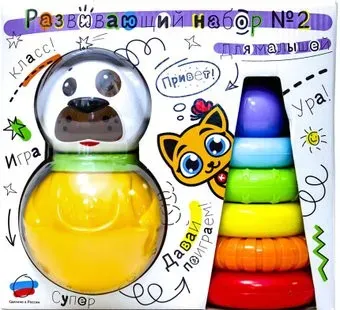 Knopa неваляшка+пирамидка 82043