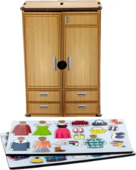 WoodLand Toys Комодик Шкаф. Одежда по сезонам 133202