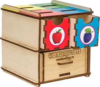WoodLand Toys Комодик-куб Фрукты 119105