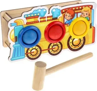 WoodLand Toys Паровоз 3 отверстия 115208