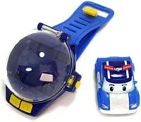 Robocar Poli Часы с мини машинкой 83312