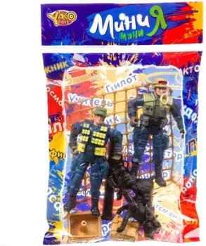 Yako Toys Мини МаниЯ Военный с 2 солдатиками и собакой К93738
