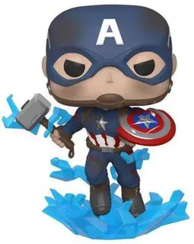 Funko Funko POP! Bobble Marvel Avengers Endgame Captain America w/Broken Shield&Mjolnir