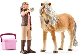 Schleich Конюх и Исландский пони 41431
