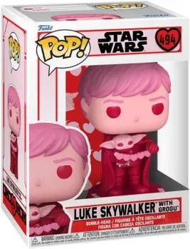 Funko POP! Bobble Star Wars. Valentines Luke Skywalker With Grogu F60125
