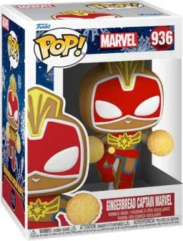 Funko POP! Bobble Marvel Holiday Gingerbread Captain Marvel 50661