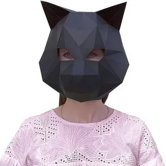PAPERRAZ Маска Кошка (черный)