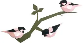PAPERRAZ Птички (розовый)