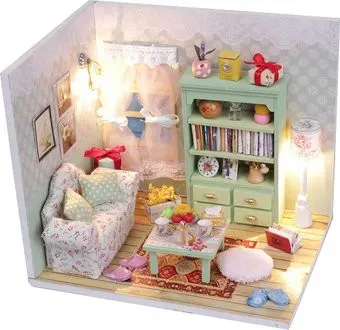 Hobby Day DIY Mini House Чай вдвоём с фигурками (M012)