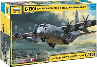 Звезда Американский военно-транспортный самолет С-130J 1:72 7325