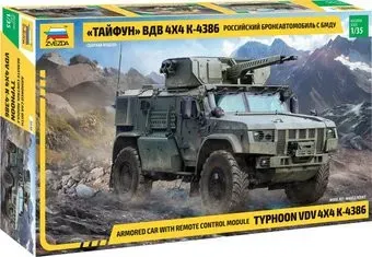 Звезда Российский бронеавтомобиль Тайфун ВДВ К-4386 с БМДУ 1:35 3648