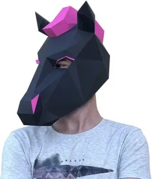 PAPERRAZ Маска Конь Неон