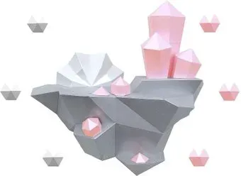 PAPERRAZ Остров с кристаллами (розовый)