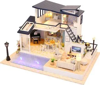 Hobby Day DIY Mini House Вилла с бассейном (13849)