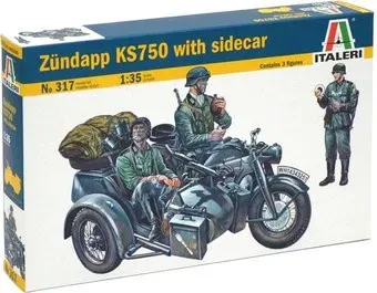 Italeri 317 Мотоцикл Zundapp KS750 with Sidecar