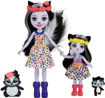 Enchantimals Сестрички Сейдж и Сабелла Скунс с питомцами HCF82