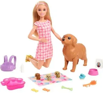 Barbie Новорожденные щенки HCK75