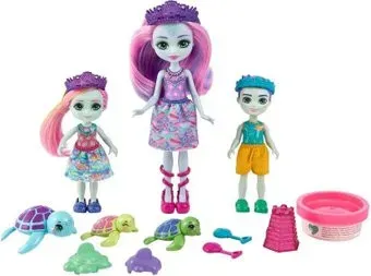 Mattel Enchantimals Семья Тинсли Черепаши HCF95
