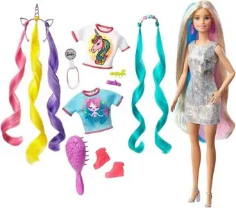 Barbie Мода Радужные волосы GHN04