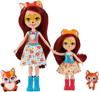 Enchantimals Сестрички с питомцами Фелисити и Феана Лис HCF81
