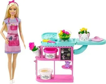 Barbie Флорист с цветочным магазином GTN58