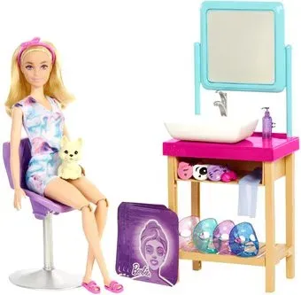 Barbie Sparkle Mask Day Spa Playset HCM82