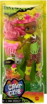 Cave Club Fernessa Prehistoric Fashion Doll with Dinosaur Pet GNL85