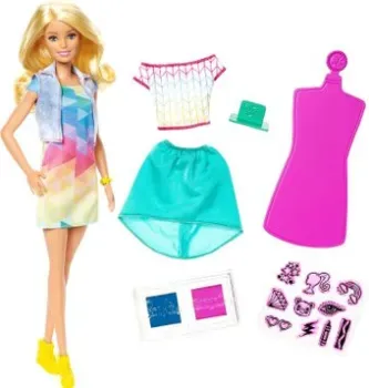 Barbie Crayola Color Stamp Fashion Doll FRP05