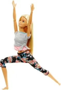 Barbie Made To Move Doll - Original with Blonde Hair FTG81