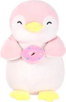 Miniso Пингвин с пончиком (33 см, розовый)