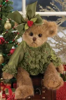 Bearington Мишка в зеленой рубашке с бантиком (36 см) [173180]