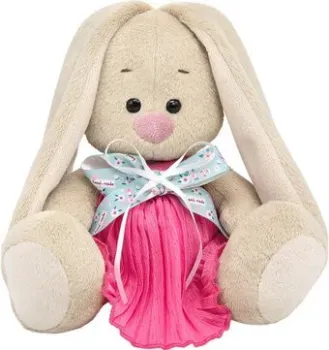 BUDI BASA Collection Зайка Ми в платье из жатой ткани с бантом SidX-641