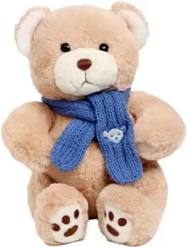 Milo Toys Little Friend Мишка с синим шарфом 9905635