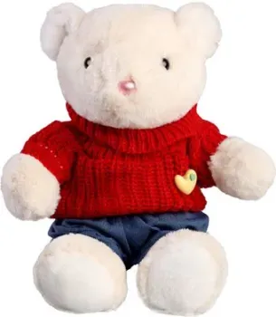 Milo Toys Little Friend Мишка в красном свитере 9905638