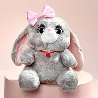 Milo Toys Зайка Ла-Пу-Ля с повязкой бант 9211948