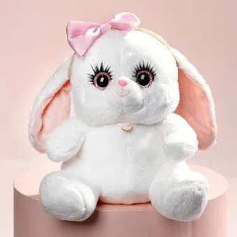 Milo Toys Зайка Ла-Пу-Ля с повязкой бант 9211942