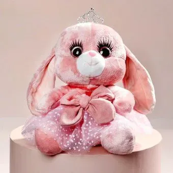 Milo Toys Зайка Ла-Пу-Ля в платье с короной 9211946