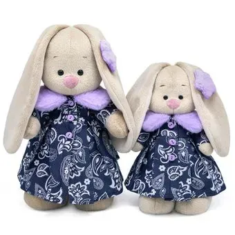 BUDI BASA Collection Зайка Ми в пальто с сиреневым воротником StS-434 (25 см)