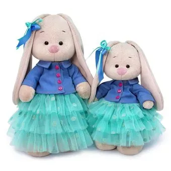 BUDI BASA Collection Зайка Ми в юбке и джинсовой курточке StS-387 (25 см)