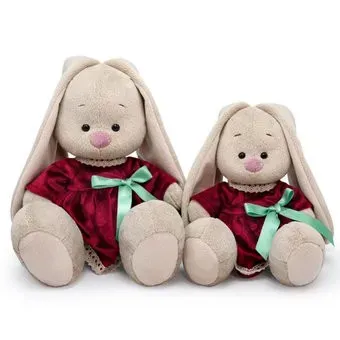BUDI BASA Collection Зайка Ми в бархатном платье SidS-560 (18 см)