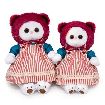 BUDI BASA Collection Кошечка Ли-Ли в шапке с ушками и сарафане LK24-117 (24 см)