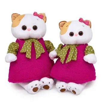BUDI BASA Collection Кошечка Ли-Ли в меховом сарафане LK24-116 (24 см)