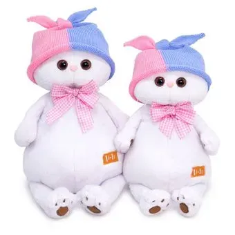 BUDI BASA Collection Кошечка Ли-Ли в двухцветной шапке LK24-090 (24 см)
