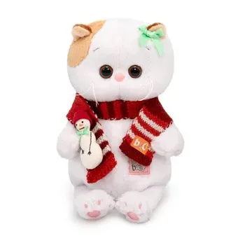 BUDI BASA Collection Кошечка Ли-Ли Baby в шарфике со снеговичком LB-088 (20 см)